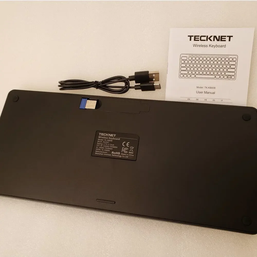TECKNET Compact Wireless Keyboard (Model: TK-KB008)